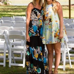 J.O.A. Multicolored pastel dress